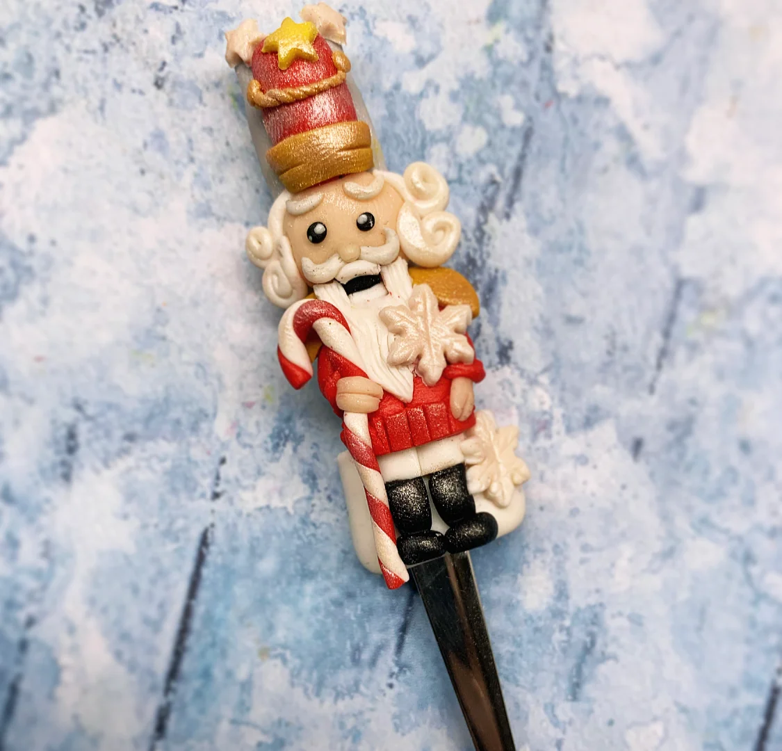 Cucharilla Artesanal Cascanueces Navideño