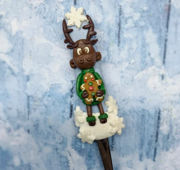 Cucharilla Artesanal Reno Navideño