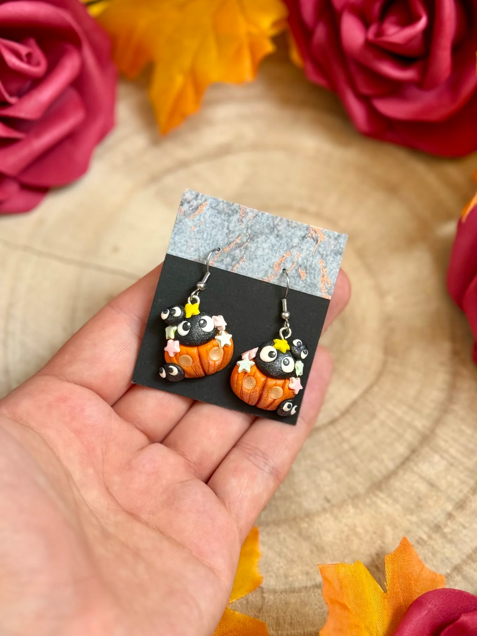 Pendientes Calabaza con Susuwatari