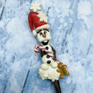 Cucharilla Navideña Olaf con Bastón de Caramelo