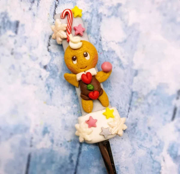 Cucharilla Navideña de Jengibre Artesanal
