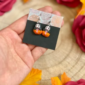 Pendientes Calabaza con Kaonashi