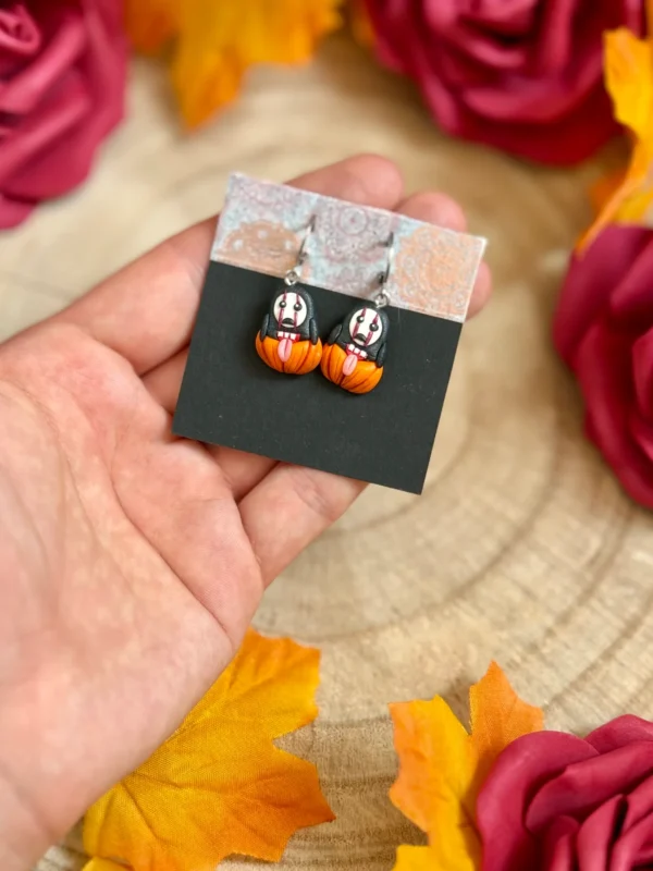 Pendientes Calabaza con Kaonashi