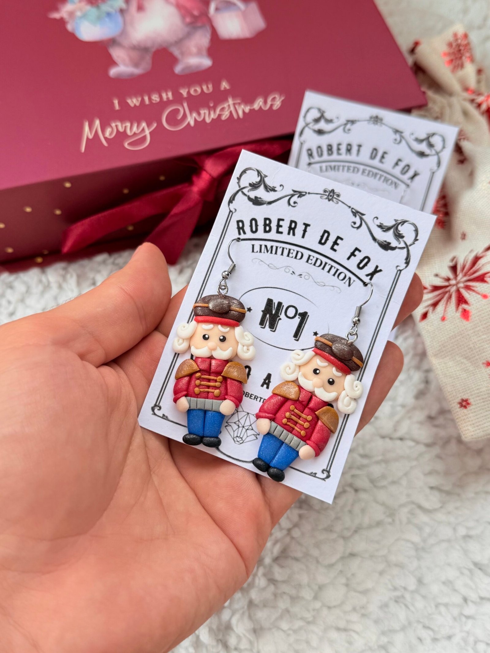 Pendientes navideños – Cascanueces