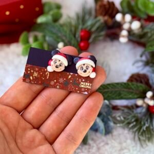 Pendientes de Mickey Navideño
