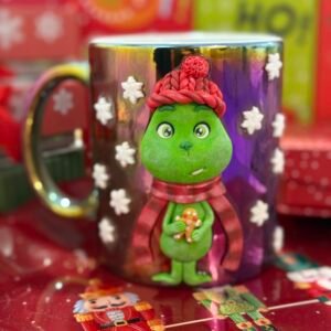 🎄 Taza artesanal del Grinch Navideño