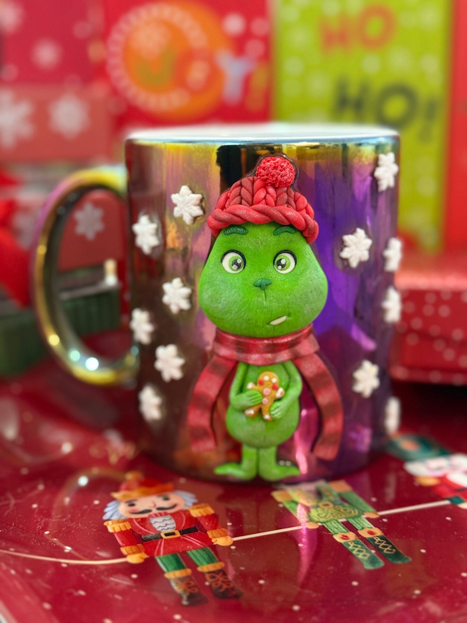 🎄 Taza artesanal del Grinch Navideño