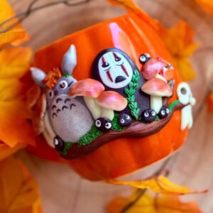 🍁 Taza artesanal - Totoro Otoñal