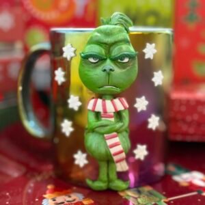Taza artesanal del Grinch