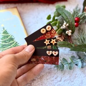 Pendientes Navideños Linzer – Galletas Dulces Hechas a Mano