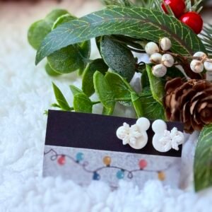 Pendientes Mickey copo de nieve