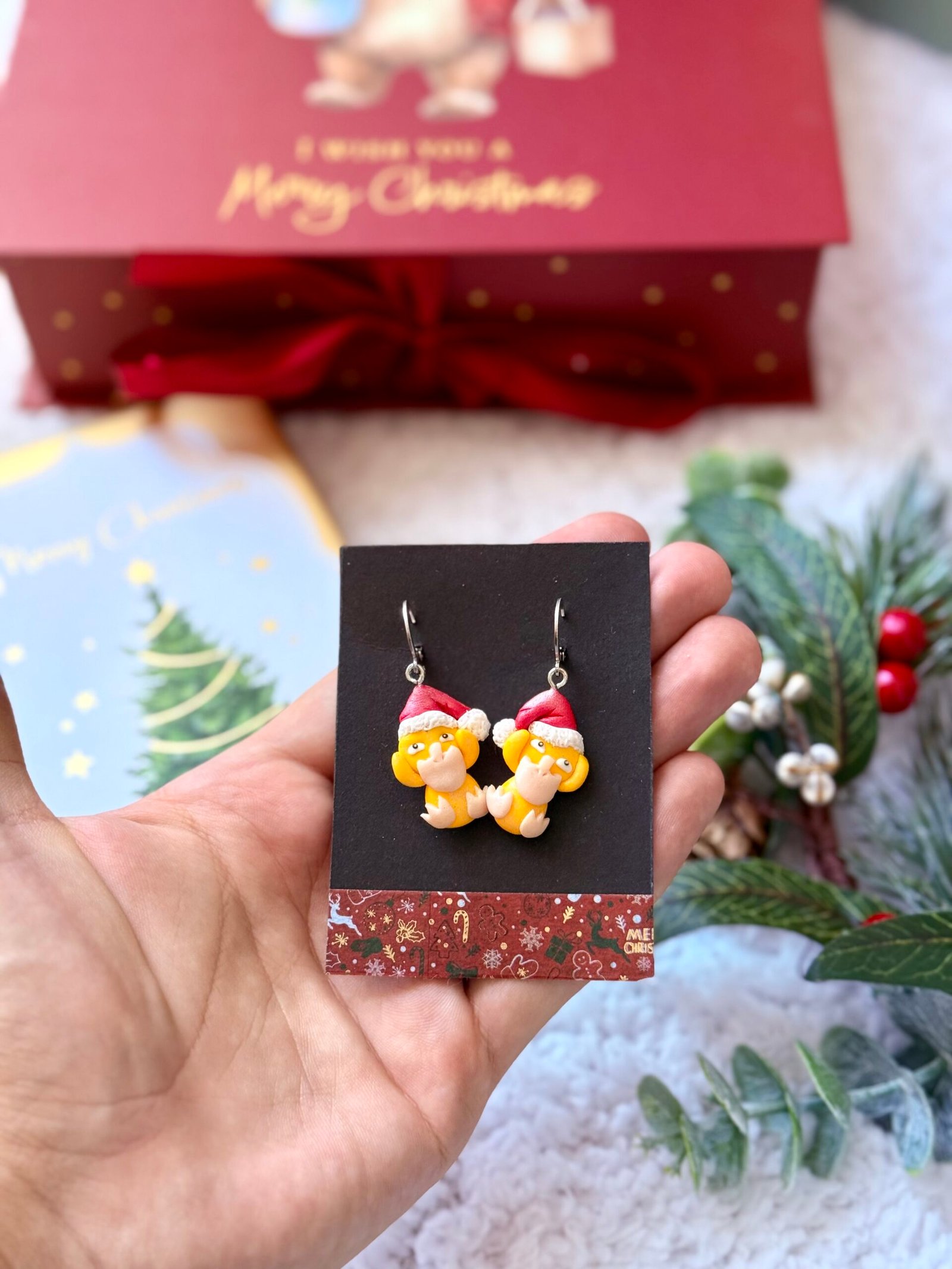 Pendientes navideños Psyduck – edición especial