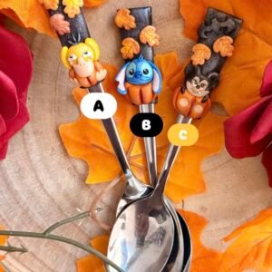 Cucharillas otoñales mágicas – Psyduck, Stitch y Mickey Vampiro