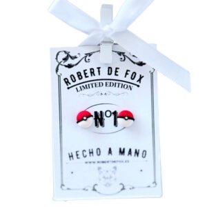 Pendientes pokéball mini - botón