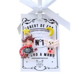 Pendientes Geek Chic asimétricos - Harry y Hedwig