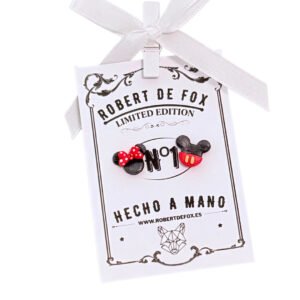 Pendientes Mickey y Minnie minimalistas