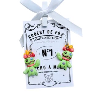 Pendientes artesanales inspirados en Scrump - kawaii friki