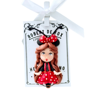 Collar muñequita estilo Minnie – hecho a mano
