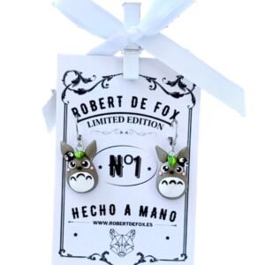 Pendientes Totoro Kawaii – Inspiración Anime Hechos a Mano