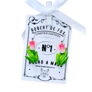 Pendientes de tulipán – hechos a mano