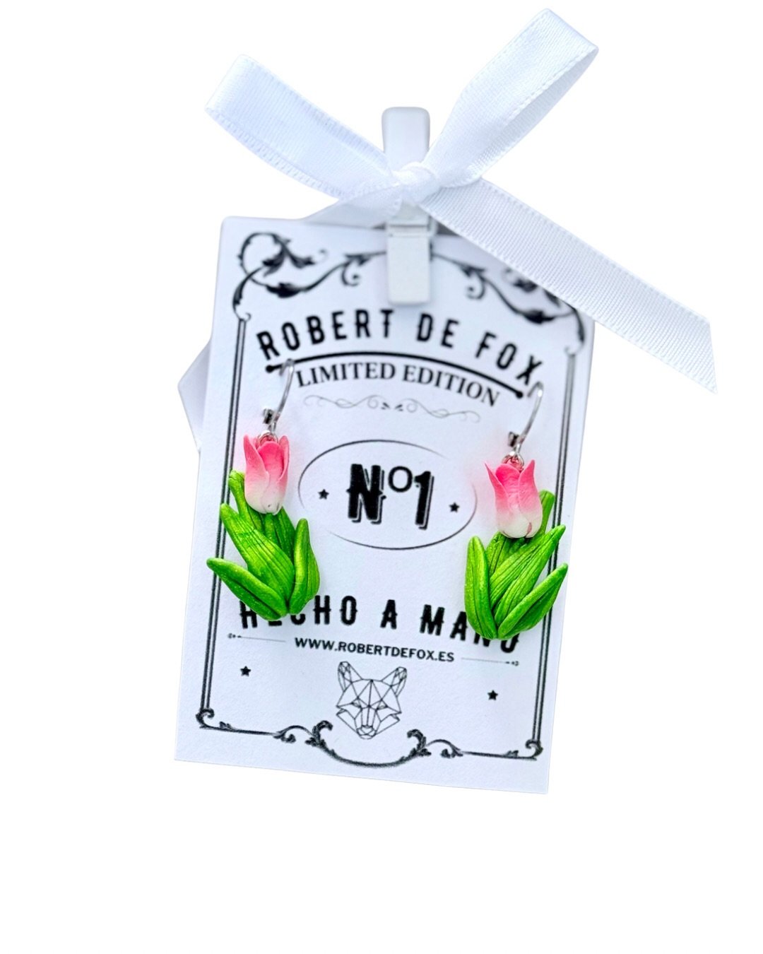 Pendientes de tulipán – hechos a mano