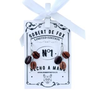 Pendientes Colgantes Granos de Café – Estilo Original Hecho a Mano