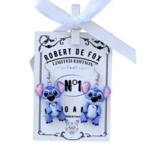 Pendientes Stitch Kawaii –  Hechos a Mano