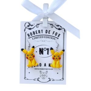 Pendientes Pikachu Kawaii – Inspiración Anime Hechos a Mano