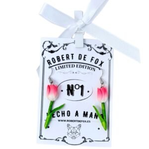 🌷 Pendientes de tulipán – hechos a mano (varios colores)
