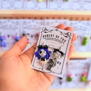 Pendientes La Novia Cadáver (Emily y Víctor)