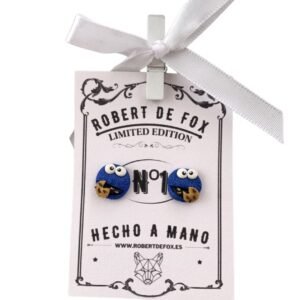 🍪 Pendientes Triki (Monstruo de las Galletas) – Mini & adorables