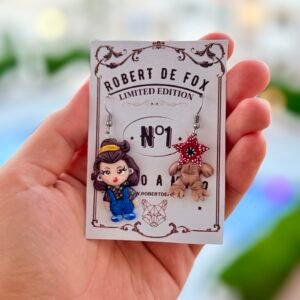 Pendientes Once (Eleven) & Demogorgon Kawaii – Inspiración Stranger Things – Hechos a mano