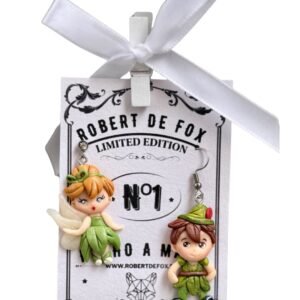 Pendientes Campanilla & Peter Pan – Kawaii Fantasía Hechos a Mano