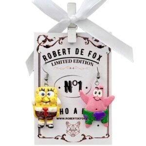 Pendientes Bob Esponja y Patricio