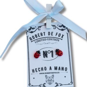 Pendientes de mariquita - botón
