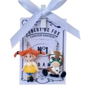 Pendientes Pippi Calzaslargas y su caballito