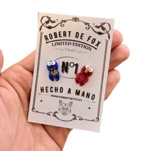 Pendientes Elmo y Triki - botón