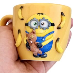 Taza artesanal Minion con osito
