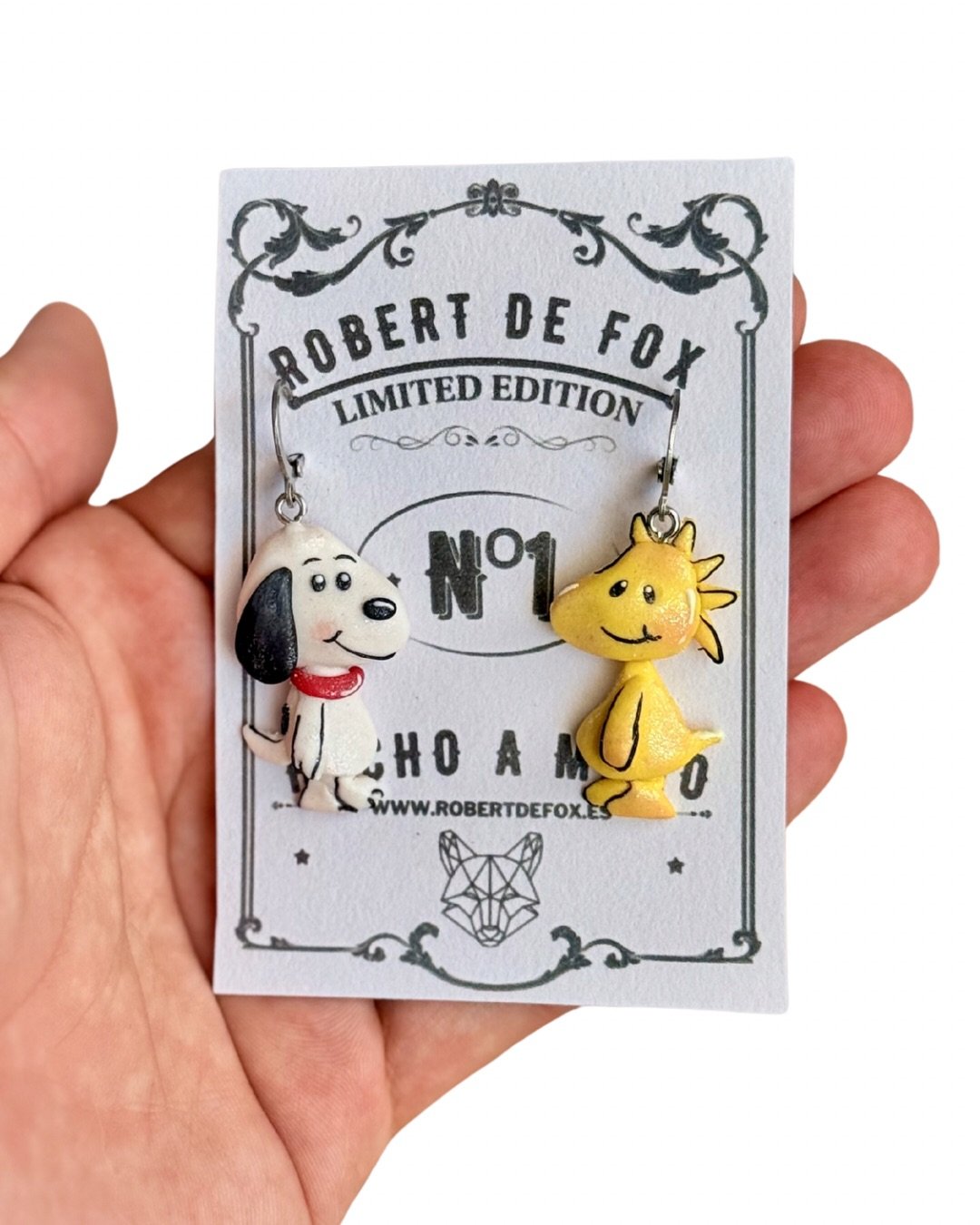 Pendientes Snoopy & Woodstock