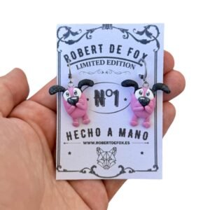 Pendientes Courage, el Perro Cobarde