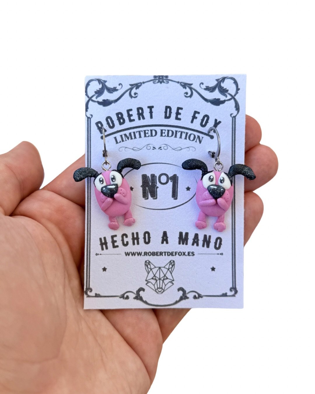 Pendientes Courage, el Perro Cobarde