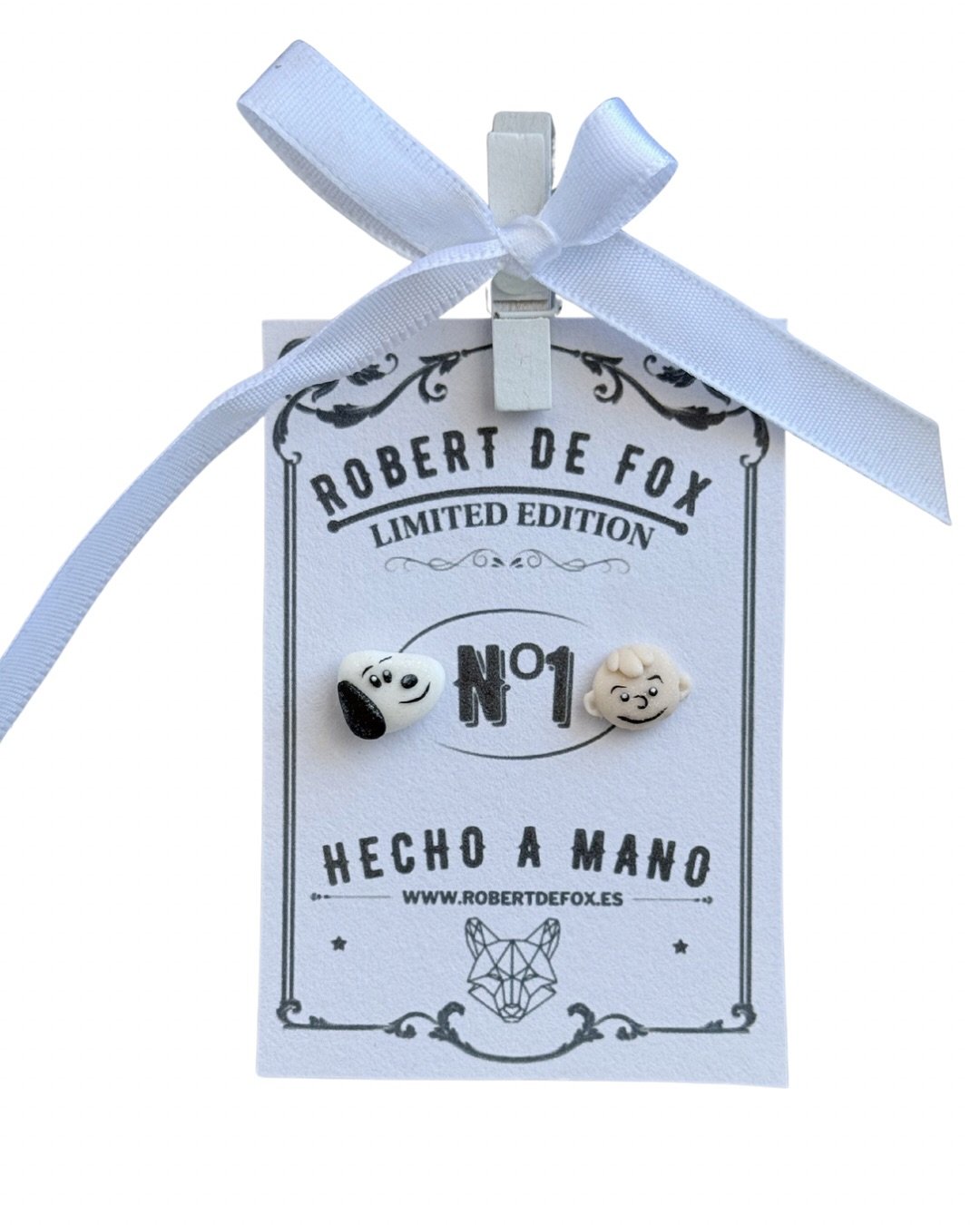 Pendientes Snoopy y Charlie Brown