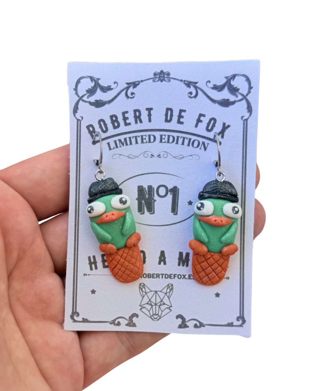 Pendientes Perry el Ornitorrinco