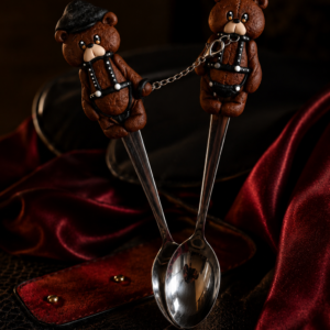 Cucharitas artesanales de ositos traviesas