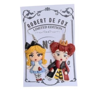 Pendientes Alicia y la Reina Roja