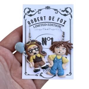 Pendientes pequeños aventureros con globo inspirados en Up