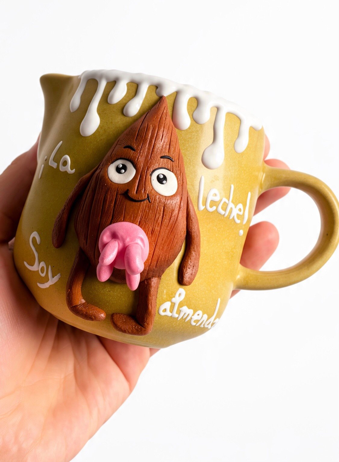 Taza / Lechera Artesanal de Leche de Almendras – ¡La leche! Soy almendra