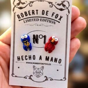 Pendientes Elmo y Triki - botón