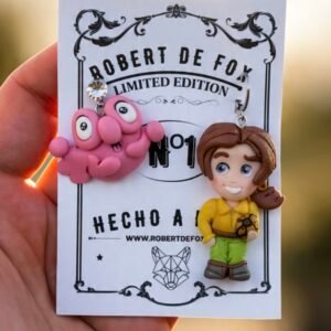 Pendientes El Planeta del Tesoro – Jim y Morph