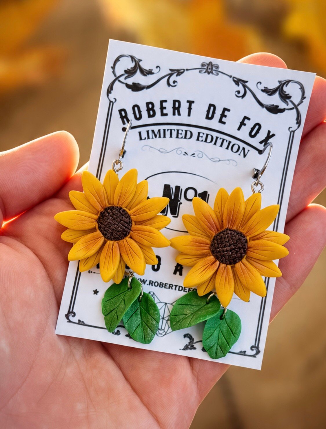 Pendientes de Girasol